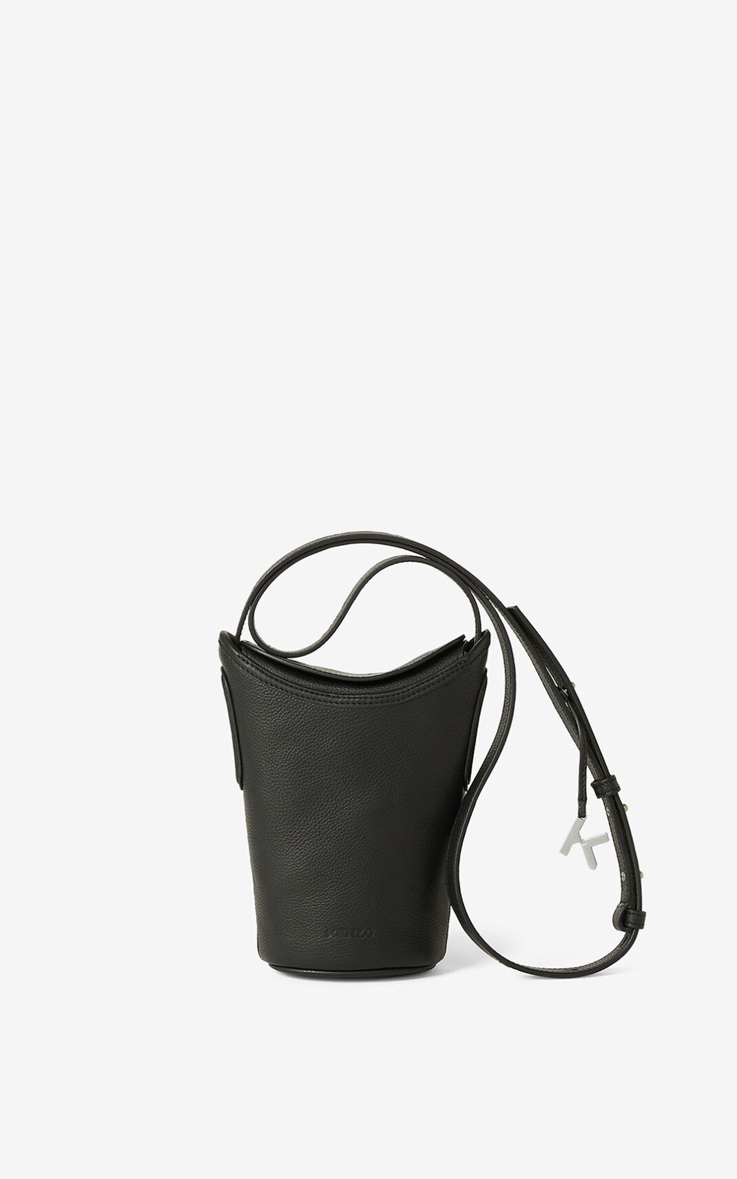 Kenzo Small Onda leather Tote Bag Black For Womens 5024DXLPR